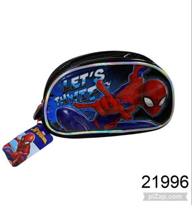 Imagen de CARTUCHERA 2 CIERRES SPIDERMAN 3D 2.26